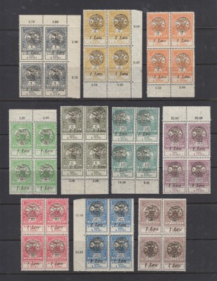 ROMANIA 1919 - INUNDATIA ORADEA SERIE BL 4 MNH AUTENTIFICAT foto