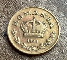 C10 214 - Moneda foarte veche - Romania - 1 leu 1941