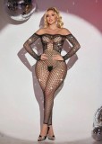 Bodystocking Sexy Venus, Material Elastic, Negru, S-L