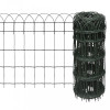 Gard delimitare gradina fier vopsit electrostatic 25 x 0,65 m GartenMobel Dekor, vidaXL
