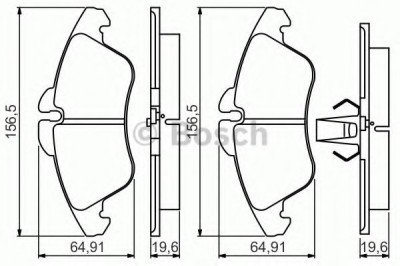 Set placute frana,frana disc MERCEDES SPRINTER 3-t platou / sasiu (903) (1995 - 2006) BOSCH 0 986 495 245 foto