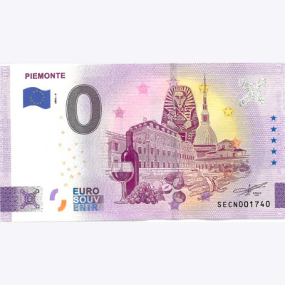 !!! 0 EURO SOUVENIR - ITALIA , PIEMONT - 2023.9 - UNC foto