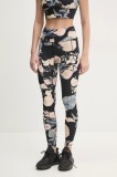 Under Armour leggins de antrenament Meridian culoarea negru, cu imprimeu, 1383603