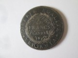 Cumpara ieftin Rară! Statele Italiene-Republica Piemonte 5 Francs 1801-1802 argint moneda gaurita, Europa