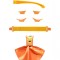 Kit accesorii pentru ochelari de soare MOKKI Click&amp;Change, galben