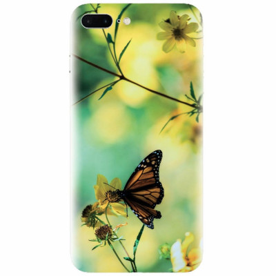 Husa silicon pentru Apple Iphone 7 Plus, Butterfly foto