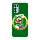 Husa compatibila cu Oppo A74 5G, Viceversa, model Luigi time Super Mario, Silicon, TPU, Transparent, Carcasa