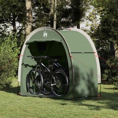 vidaXL Cort pentru depozitare biciclete Verde 210 x 90 x 174 cm