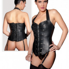 Corset Body Femei Piele Naturala + Chiloti