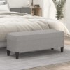 VidaXL Bancă, gri deschis, 100x35x41 cm, textil 349407