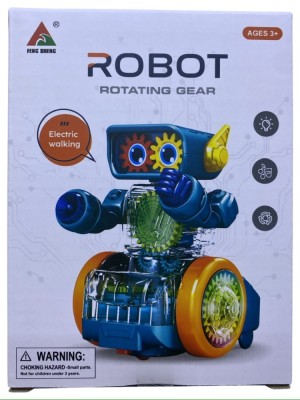 Robot transparent cu lumini si sunete foto