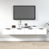 VidaXL Dulapuri de perete, 2 buc., alb, 68x30x20 cm, lemn prelucrat