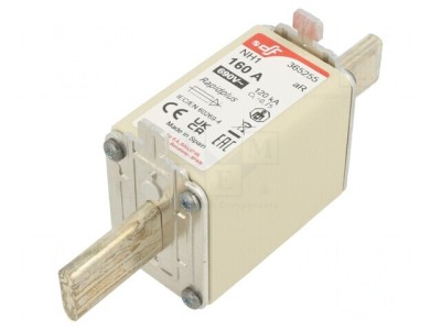 Siguranță NH1 160A 690VAC 550VDC Argintie foto