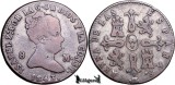1843, 8 Maravedis - Isabela a II-a - Segovia - Regatul Spaniei