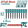 Cuie TOTAL pentru pistol de beton 27x2.9 mm, 1000 buc
