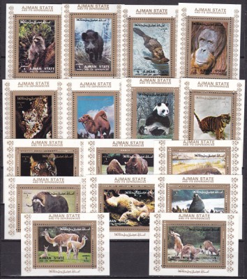 Ajman 1973 fauna MI 2829-2844 MNH foto