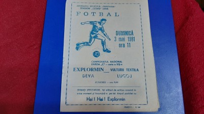 program Explormin Deva - Vulturii T. Lugoj foto