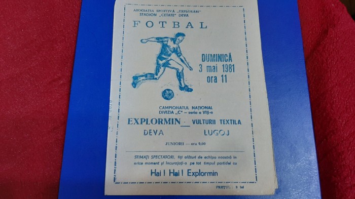 program Explormin Deva - Vulturii T. Lugoj