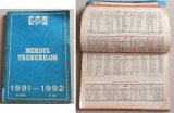 1991-1992 Mersul trenurilor de calatori CFR, Caile Ferate Romane
