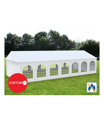 5X14 M CORT EVENIMENTE PROFESSIONAL XXL, PVC IGNIFUG ALB foto