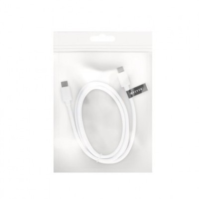 Cablu de Date FOREVER Type-C la Type-C, 1m Alb Bulk foto