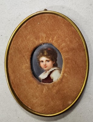 Portet de copil, Miniatura pictata foto