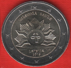 LETONIA moneda 2 euro comemorativa 2019 - Soare, UNC foto
