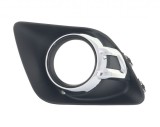 Grila bara fata Mitsubishi ASX (Ga), 01.2010-2012, Stanga, 8321A385, 525527-5 cu locas pentru proiectoare,insertie crom