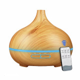 Difuzor aromaterapie cu ultrasunete telecomanda si lumina LED 7 culori V-Rising VR-N10RC 550 ml lemn deschis, Vrising