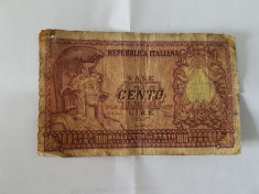 Italia 100 Lire 1951 foto