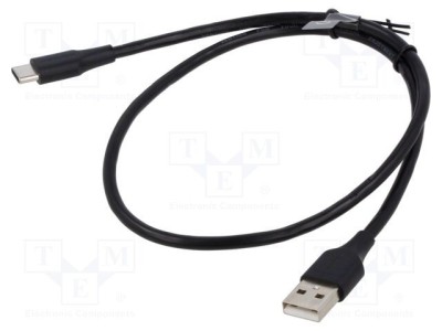 Cablu USB 2.0 VENTION USB A la USB C 0,25m negru foto