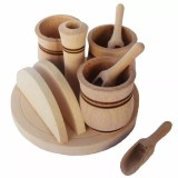 Suport pentru Condimente si Servetele din Lemn Handy KitchenServ