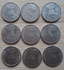 Lot 9 monede 100 lei 1991, 1992, 1994, 1996 foto
