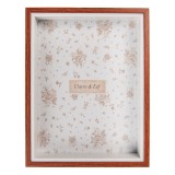 Cumpara ieftin Rama foto masa mdf maro alb 17x4x22 cm, 15x20 cm