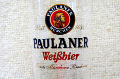 Pahar de bere vintage PAULNER specialistul &amp;icirc;n bere de gr&amp;acirc;u 0.5L foto