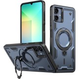 Husa military armour cu inel metalic, ALC MOBILE, compatibila cu Samsung Galaxy A07, Albastru