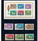 Iran 1972 - Jocurile Olimpice, sport, serie si bloc neuzat