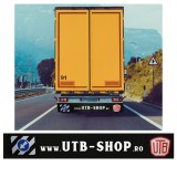 Aparatoare noroi camion 240x35 cm din cauciuc rezistent, inscriptionata UTB
