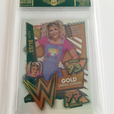 Cartonas de colectie 2021 TOPPS SLAM ATTAX - ALEXA BLISS GOLD - gradat 9.5 MINT+