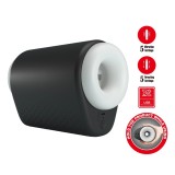 Masturbator DJ Girl, 5 Moduri Vibratii, 5 Moduri Impingere, TPR, USB, Alb, 15.6 cm