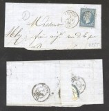 France 1860 Postal History Rare Old Wrapper Nantes DB.487