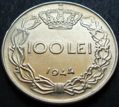 Moneda istorica 100 LEI ROMANIA / REGAT, anul 1944 *cod 1266 A