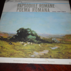 Rapsodiile romane - Poema romana -George Enescu Iosif Conta- Vinil, Electrecord