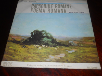 Rapsodiile romane - Poema romana -George Enescu Iosif Conta- Vinil, Electrecord foto