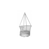 Leagan Tip cuib, Rotund, Suspendat, cu spatar, Pentru Casa Sau Gradina, gri, 150 kg