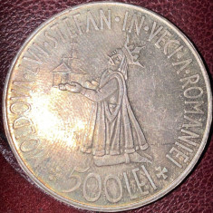 REGELE MIHAI I,500 LEI 1941 Argint/ MONEDA DIN IMAGINI