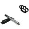 Set box craniu argintiu si baston telescopic din otel, 64 cm