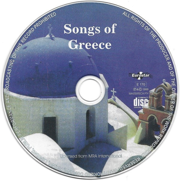 CD Glendi &lrm;&ndash; Songs Of Greece, original, fără coperți