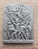 Placheta din bronz argintiu &bdquo;La Marseillaise&rdquo; / Francofonie