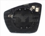 Sticla oglinda exterioara stanga TYC Skoda Octavia III 5E3 5E5 202020, convexa si incalzita, geam retrovizor pentru inlocuire directa, compatibil OE